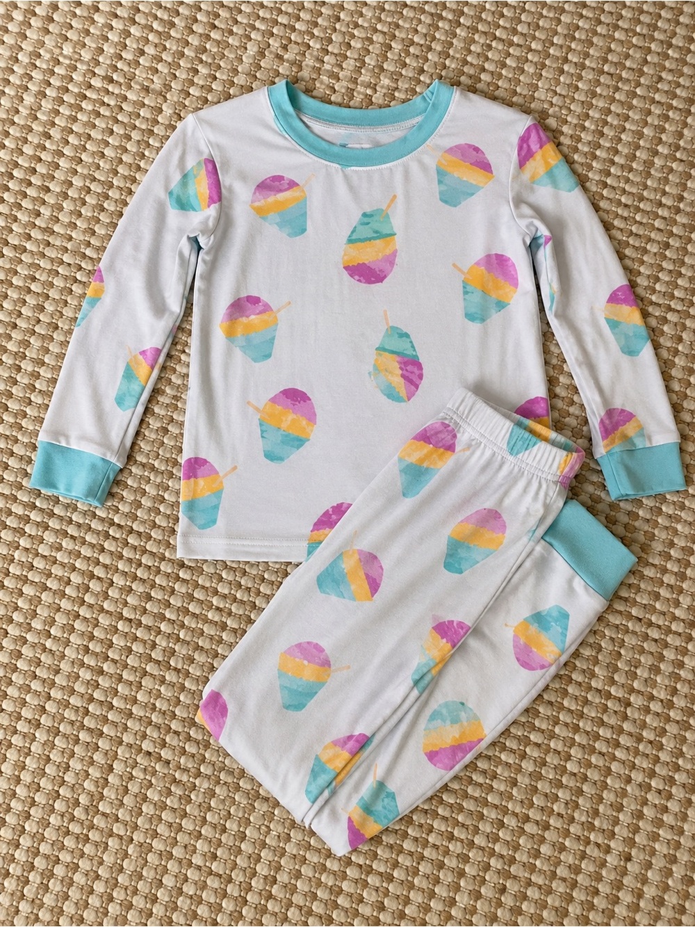 Soha Kids Hawaii Bamboo Pajama Set | Shave Ice Print | Size 5T